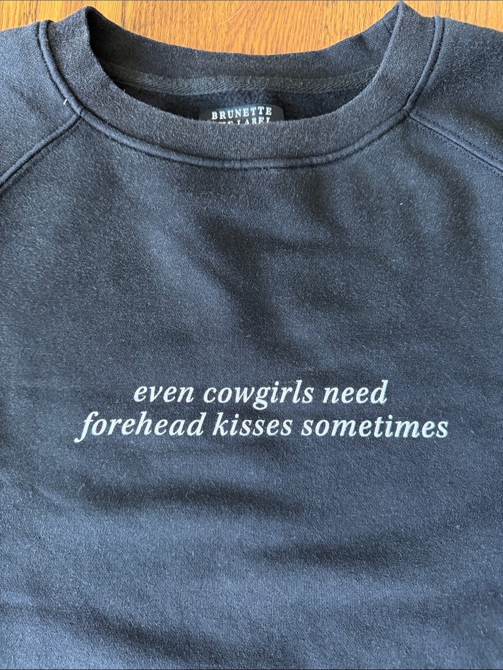 Brunette The Label Washed Black Women’s Crewneck